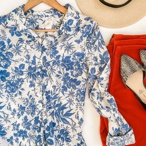 J. Crew The Perfect Shirt Floral Button Down 12